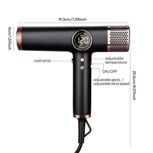 portable super intelligent 1800w high-power blow dryer